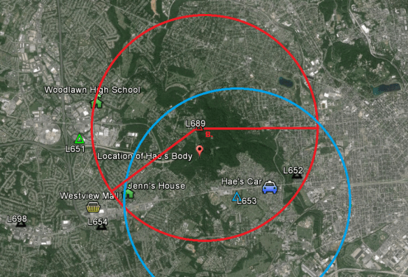 L653 and L689 ranges - 2 mile radius