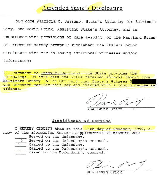 Amended Disclosure - 10-4-99