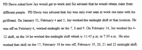 Jay - Work Schedule