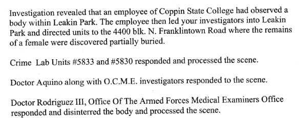 2 - Crime Scene Report