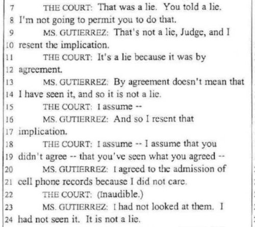 Gutierrez - on the cell evidence